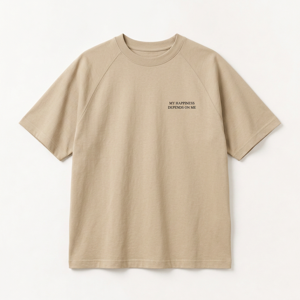 APOET My Happiness Depends On Me oversized T-shirt — Drop 001